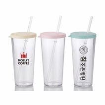 국내생산 인쇄가능 심플빨대컵 670ml DD-09907 트라이탄물병 판촉선물 답례품 판촉용 보틀물병wnqkddydvna632, &옐로우&