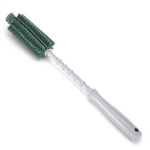 젊은이마켓 실리콘 설거지 솔 (대형) 주방청소솔 병솔 원형솔, 1개, (인디그린)