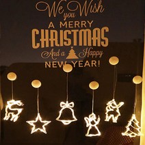 크리스마스 조명 6종세트 배터리 포함, 윈도우LED6종세트(배터리포함)