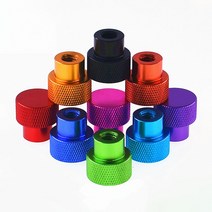 인서트너트 2Pcs UNC 6-321/4-20 3/8-16 블라인드 홀 핸드 너트 알루마이트 알루미늄 널링 헤드 RC 모델 용 하이 스텝 엄지, [03] 3I8-16, [04] Royal Blue