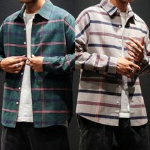 체크 남여공용 wuchs 셔츠 데일리