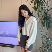 제이헬렌 겨울 포근하고 따뜻한 단추 가디건