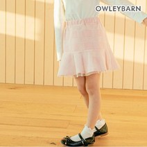 올리반 여아용 럽미 체크 스커트