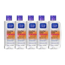 클린앤클리어 미셀라 클렌징 워터, 100ml, 5개