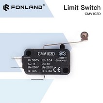 호환 고출력 레이저 마킹기 조각기 FONLAND-고품질 소형 리미트 스위치 CMV103D CO2 절단기용 순간 마이크로 스위치 긴 핸들, 1 pce