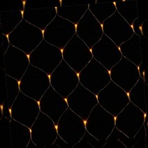 LED 방수 점멸 유 연결가능 그물네트 지니전구 200구 1 x 2 m, 웜색(전구) + 투명(전선)