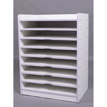 문구점 도화지보관함 깔별 진열장 4절지보관, 판백색8겹60x40x80cm