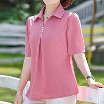 중년 엄마복 패션 반팔 티셔츠 여성복 상의ZHJ2023031112