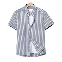핫코드 남성용 오버핏 스트라이프 빅사이즈 반팔 셔츠 9컬러