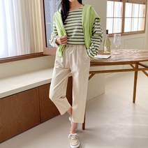[수키] 8컬러 일자 밴딩 면바지 1096195