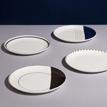북유럽풍 카페 디저트접시 1P, 수아르차콜1P