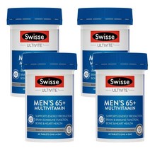 Swisse 스위스 남성용 멀티비타민 65+ Mens Multivitamin 65+ 60정, 4개