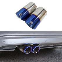 폭스바겐 머플러팁 커터 티구안 골프 제타 비틀 CC, 01. 80파이 블루티탄