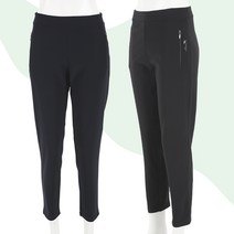 서로사 여성 (1+1)우산 자수 지퍼 데일리 팬츠