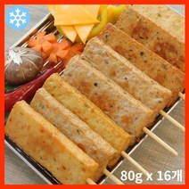 어육함량 70% [부산어묵] 오리지널 어묵바 외 4가지맛 x 16개 어묵탕 어묵꼬치, 01.오리지날맛 16개