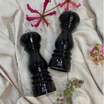 [오너클랜] 솔트밀 소금갈이 그라인더 분쇄기 소금통 블랙 18cm, 솔트밀18cm