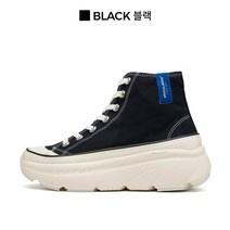 [아키클래식] 리커버리 코튼 하이 BLACK 블랙 충격흡수 하이탑 캔버스화 운동화 워킹화 / AK707AJAUW2323