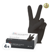 라이브잇 키친아트 니트릴 PVC 합성장갑 다목적용, 12개, 소(S), 블랙