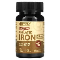 데바 비건 킬레이트 철분 29mg 90정 철분제 x 3개