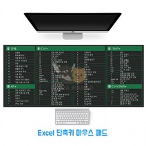 사무용 포토샵 엑셀 단축키 마우스 장패드, MS