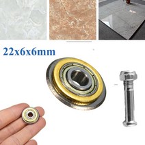 타일컷팅기 유리자르는칼 22mm 텅스텐 카바이드 베어링 휠 세라믹 타일 커터 교체 커팅 머신 벽돌 액세스, 없음, 한개옵션0