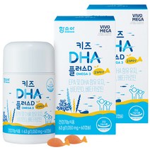 함소아 키즈 DHA 플러스D 비타민, 60정, 2개