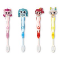 해호 알쏭달쏭 캐치티니핑 피규어 칫솔 하츄핑 꾸래핑 나나핑 솔찌핑, 4종1세트