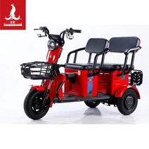 충전식 전기 삼륜자전거 45km 운동 스쿠터 애견 실내 피닉스 전기 세발자전거 위한 소규모 가족 승하차 노인용, A.48V, R.브릿지 레드 60v32a 납축전지 약 65km 색상