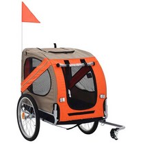 자전거트레일러 자전거 자전거웨건 트레일러 대형, 노란색