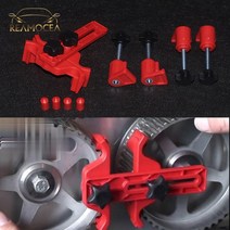 캠샤프트 캠축 리프터 부품 reamocea 1 set red car camshaft engine timing sprocket gear locking dual cam 호환 지원, 없음