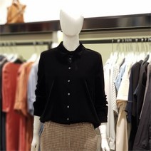 블루페페 NC14 카라넥 벨벳 기본블라우스 P204PSC001B