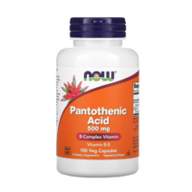 NOW Foods 판토텐산 500mg 베지 캡슐 250정, 1PACKAGE, 상세참조, 기본