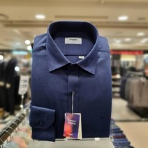 레노마셔츠 NC 불광점 # 백화점 이월# 기모 솔리드 네이비 슬림핏 남방 셔츠 RIWSL0-152-NY