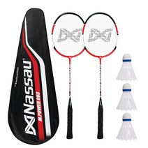 낫소 배드민턴 라켓 2p + 풀커버, MPOWER 003+셔틀콕3개입, 1세트