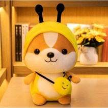 네이처타임즈 다람쥐 인형 꿀벌, 혼합색상, 25cm