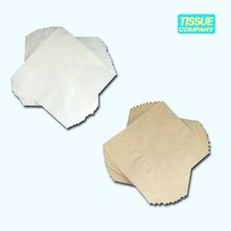 티슈컴퍼니 칵테일 냅킨 흰색 무형광 카페티슈 백색 예쁜 업소용 카페 네프킨 냅킨 갈색 천연 식당용 종이 무지 영업용, 8000매