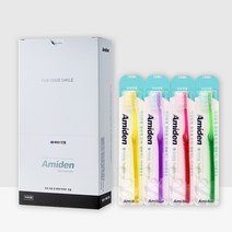 아미덴 Plus 칫솔 일반모 교정 치과용 치과 치아교정 미세모 잇몸 교정용 부드러운 미세모 치솔, 2개, 12개입
