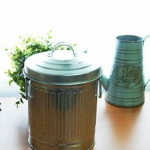 철재 다용도 휴지통 작은사이즈 인테리어 소품함 화분, 단품, 단품없음