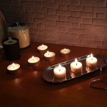 루셀리아 티라이트 소이캔들 천연아로마 향초 1ea, 1개, 망고-알루미늄