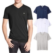 라코스테 라코스테 남성 여성 브이넥 반팔 티셔츠 TH6710