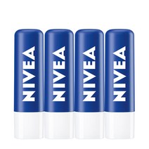 니베아 립 에센셜 케어 립밤, 무색, 4개