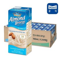 매일유업 [매일유업] 아몬드브리즈 언스위트 190ml 24팩