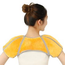 오십견 어깨찜질기 겨울용 따뜻한 황금 벨벳 어깨 패드 등 지지 가드 운동 스포츠 보호 부상 회복 버, 03 Type C_01 S