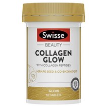 스위스 뷰티 콜라겐 코엔자임 Q10 60정 Swisse Beauty Collagen Glow With Collagen Peptides 60 Tablets