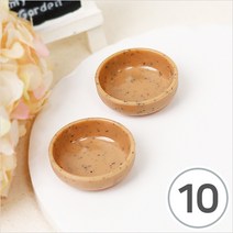 파스텔크래프트 MS-150 미니어처*납작그릇*질그릇 26x9mm(10개입) A-00-037