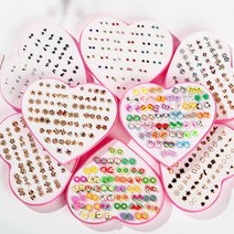 엔템 진주귀걸이 36쌍 귀걸이세트 무알러지 패션 실리콘 귀걸이