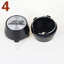 휠캡 60MM OD / ID 센터 림 캡 MUGEN VTEC 스푼 스포츠 스티커 커버 휠 허브 4 개, 04 4