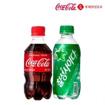 SK511코카콜라&칠성사이다 300ml X 각10개(총20개) 탄산음료 청량음료 미니펫 미니탄산 편의점 음료수, 상세페이지 참조, 단품
