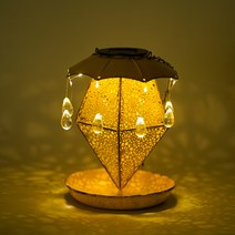 ANKRIC LED 태양열정원등 펀칭 다이아몬드 정원등요, 옐로우