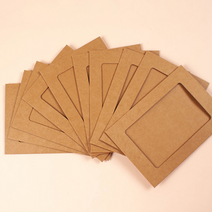 크라프트 종이 미니 액자 틀 10장세트 diy, 단품